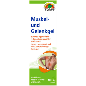 Гель для м'язів та суглобів SUNLIFE (Санлайф) Muskel- und Gelenkgel для масажу та розтирання 100 мл